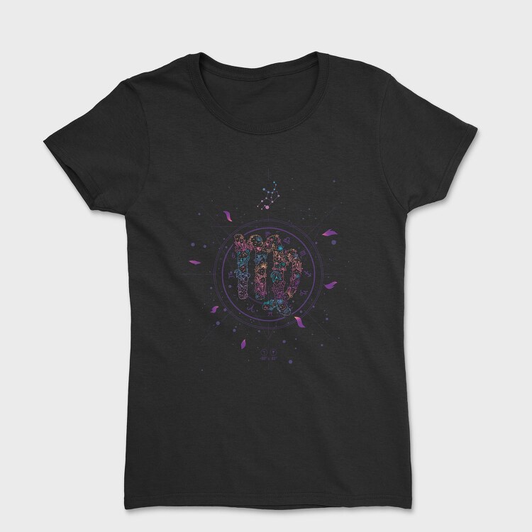 Virgo Floral Zodiac Sign 06, Tricou Femei
