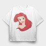 Cartoon Retro La Sirenta 1, Tricou Oversize Barbati (Unisex)