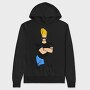 Cartoon Retro Johny Bravo 5, Hanorac Oversize Barbati (Unisex)