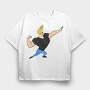 Cartoon Retro Johny Bravo 3, Tricou Oversize Barbati (Unisex)
