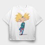 Cartoon Retro Hey Arnold 6, Tricou Oversize Barbati (Unisex)