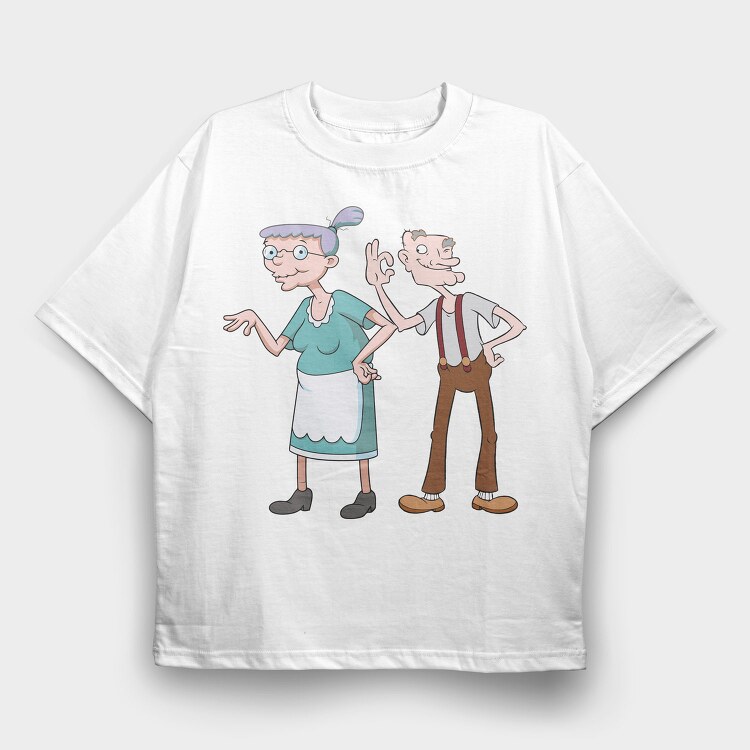 Cartoon Retro Hey Arnold 3, Tricou Oversize Barbati (Unisex)