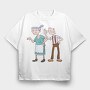 Cartoon Retro Hey Arnold 3, Tricou Oversize Barbati (Unisex)
