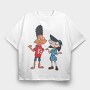 Cartoon Retro Hey Arnold 2, Tricou Oversize Barbati (Unisex)