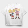 Cartoon Retro Hey Arnold 1, Tricou Oversize Barbati (Unisex)