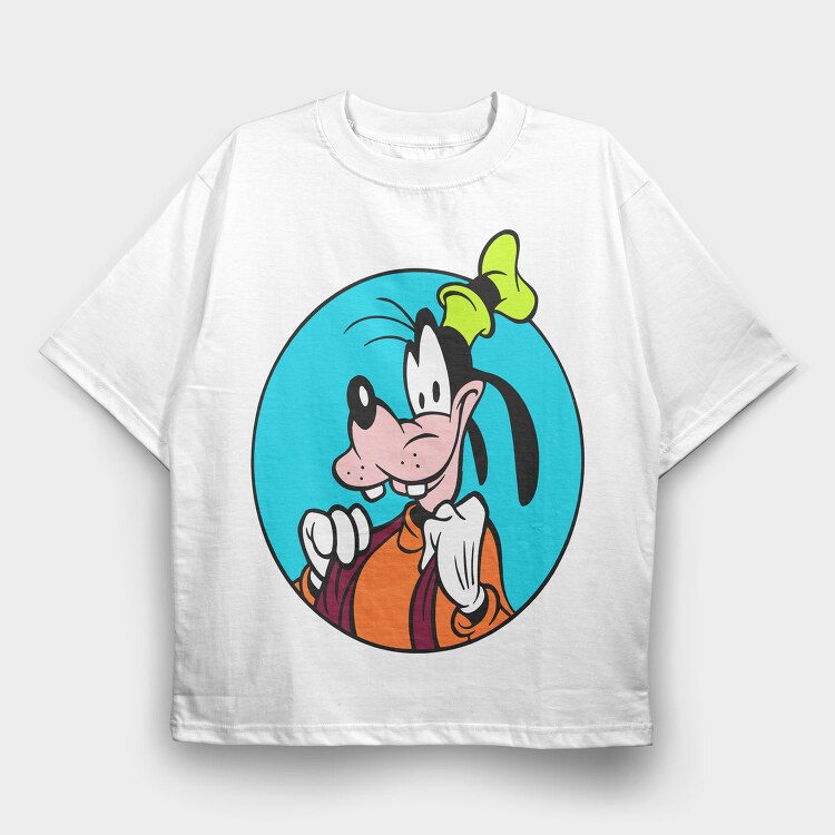 Cartoon Retro Goofy 6, Tricou Oversize Barbati (Unisex)