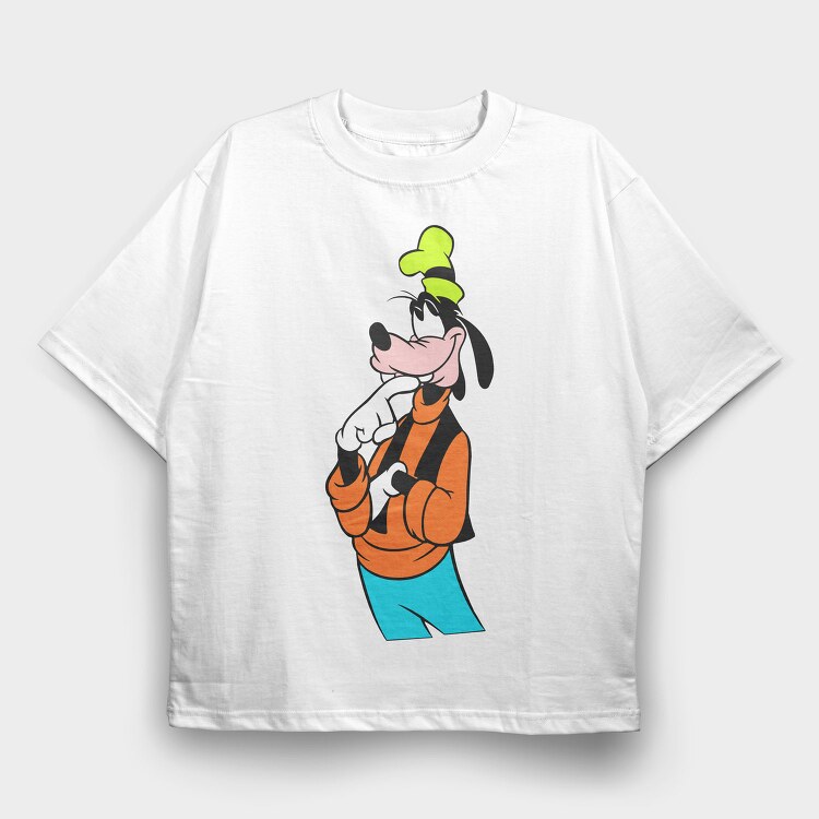 Cartoon Retro Goofy 3, Tricou Oversize Barbati (Unisex)