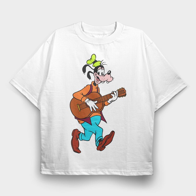 Cartoon Retro Goofy 1, Tricou Oversize Barbati (Unisex)