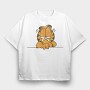 Cartoon Retro Garfield 6, Tricou Oversize Barbati (Unisex)