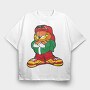 Cartoon Retro Garfield 2, Tricou Oversize Barbati (Unisex)