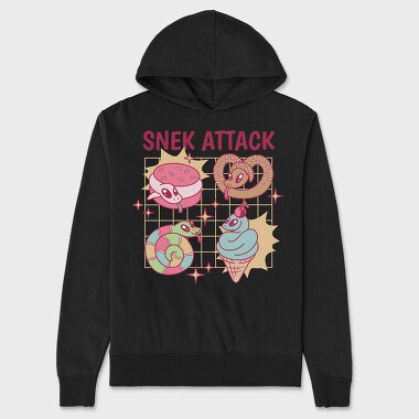 Playful Snake Food, Hanorac Oversize Barbati (Unisex)