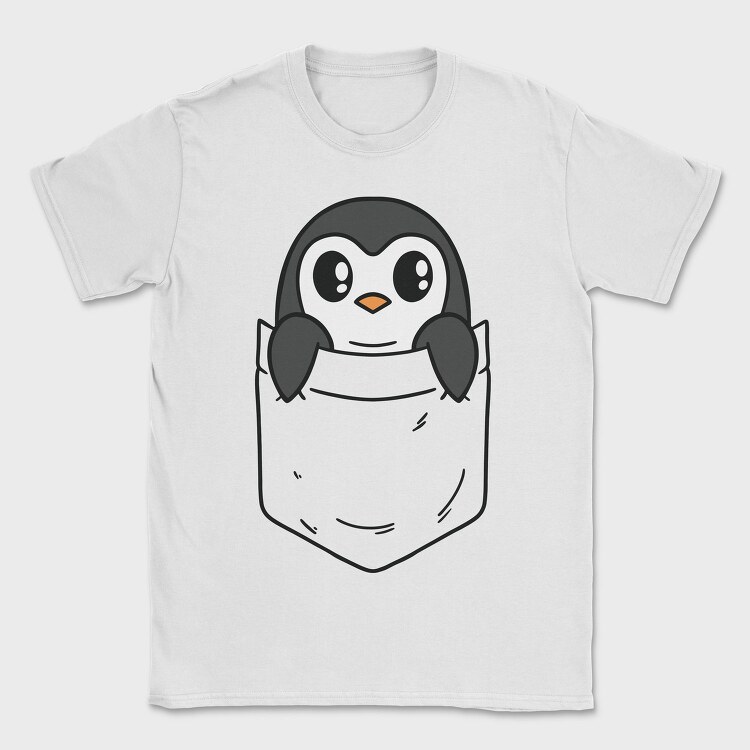 Pocket Penguin, Tricou Barbati (Unisex)