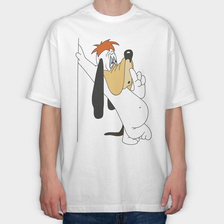 Cartoon Retro Droopy 6, Tricou Oversize Barbati (Unisex)