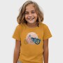 Vintage Geometric Motorbike, Tricou Copii