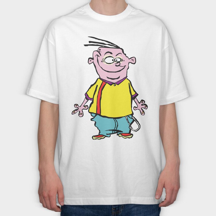 Cartoon Retro Ed Edd N Eddy 4, Tricou Oversize Barbati (Unisex)
