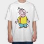 Cartoon Retro Ed Edd N Eddy 4, Tricou Oversize Barbati (Unisex)