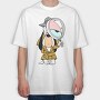 Cartoon Retro Droopy 4, Tricou Oversize Barbati (Unisex)