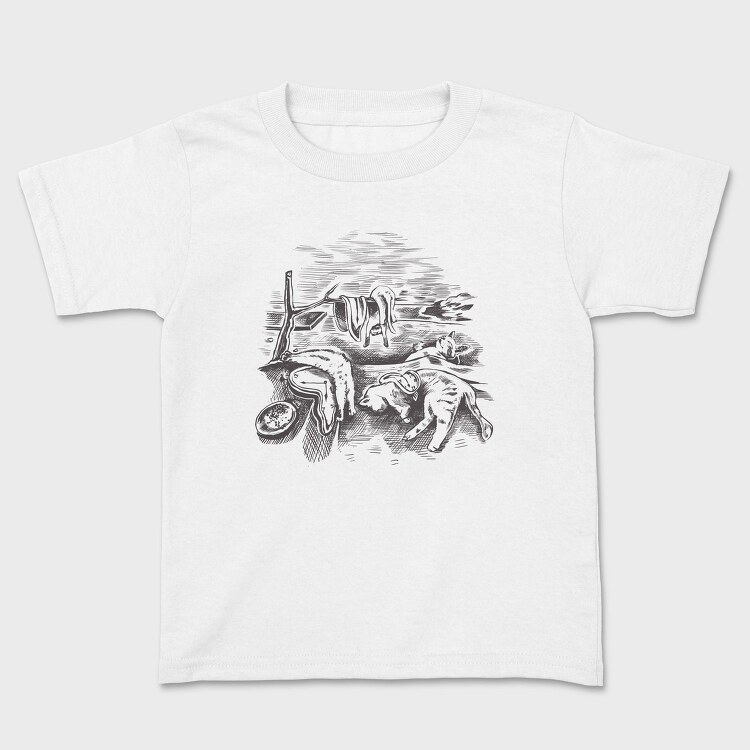 Watch And Cats Painting Parody, Tricou Copii