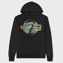 Watercolor Fish Olomina, Hanorac Oversize Barbati (Unisex)