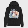 Watercolor Penguin Mug, Hanorac Oversize Barbati (Unisex)