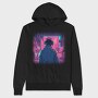 Woman Looking Out Of A Window Dj Party, Hanorac Oversize Barbati (Unisex)