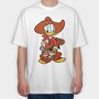 Cartoon Retro Donald Duck 3, Tricou Oversize Barbati (Unisex)