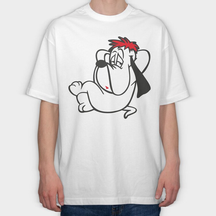 Cartoon Retro Droopy 3, Tricou Oversize Barbati (Unisex)