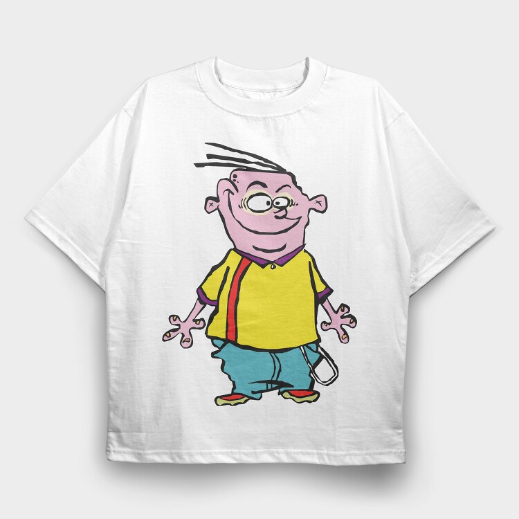 Cartoon Retro Ed Edd N Eddy 4, Tricou Oversize Barbati (Unisex)