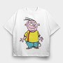 Cartoon Retro Ed Edd N Eddy 4, Tricou Oversize Barbati (Unisex)