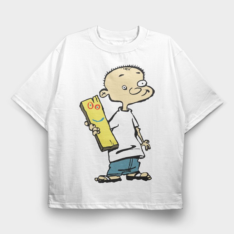 Cartoon Retro Ed Edd N Eddy 2, Tricou Oversize Barbati (Unisex)