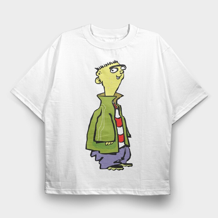 Cartoon Retro Ed Edd N Eddy 1, Tricou Oversize Barbati (Unisex)