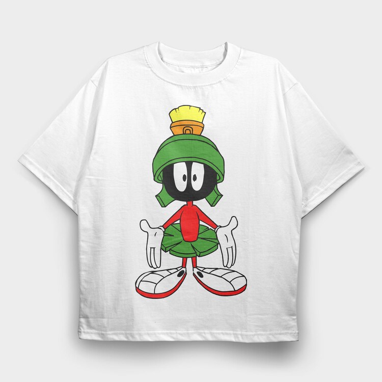Cartoon Retro Duck Dodgers 3, Tricou Oversize Barbati (Unisex)