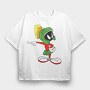 Cartoon Retro Duck Dodgers 1, Tricou Oversize Barbati (Unisex)