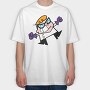 Cartoon Retro Dexter Laboratory 1, Tricou Oversize Barbati (Unisex)
