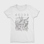 Mushroom Crystals Moon, Tricou Femei