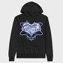 Y3K Neon Dream Heart, Hanorac Oversize Barbati (Unisex)