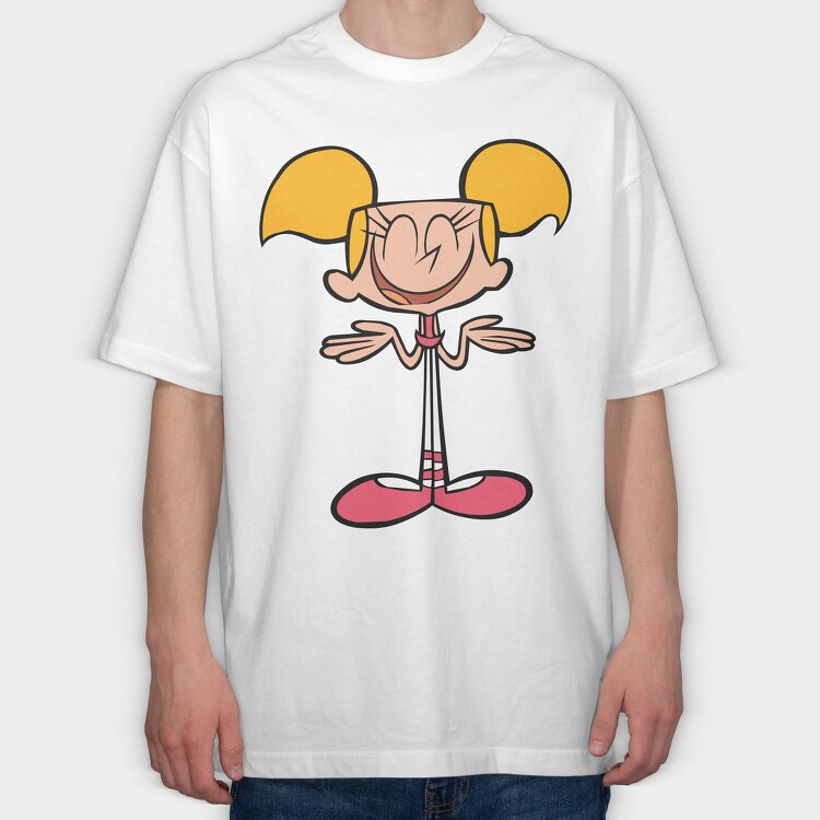 Cartoon Retro Dexter Laboratory 6, Tricou Oversize Barbati (Unisex)