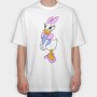 Cartoon Retro Daisy Duck 6, Tricou Oversize Barbati (Unisex)