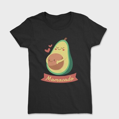 Pregnant Avocado Mama Cado, Tricou Femei