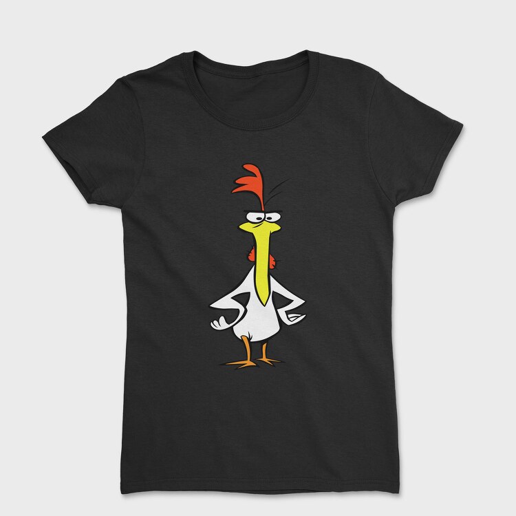 Cartoon Retro Cow and Chicken 6, Tricou Femei