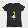 Cartoon Retro Cow and Chicken 6, Tricou Femei
