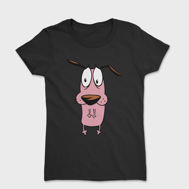 Cartoon Retro Courage the Cowardly Dog 6, Tricou Femei