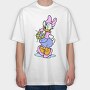 Cartoon Retro Daisy Duck 5, Tricou Oversize Barbati (Unisex)