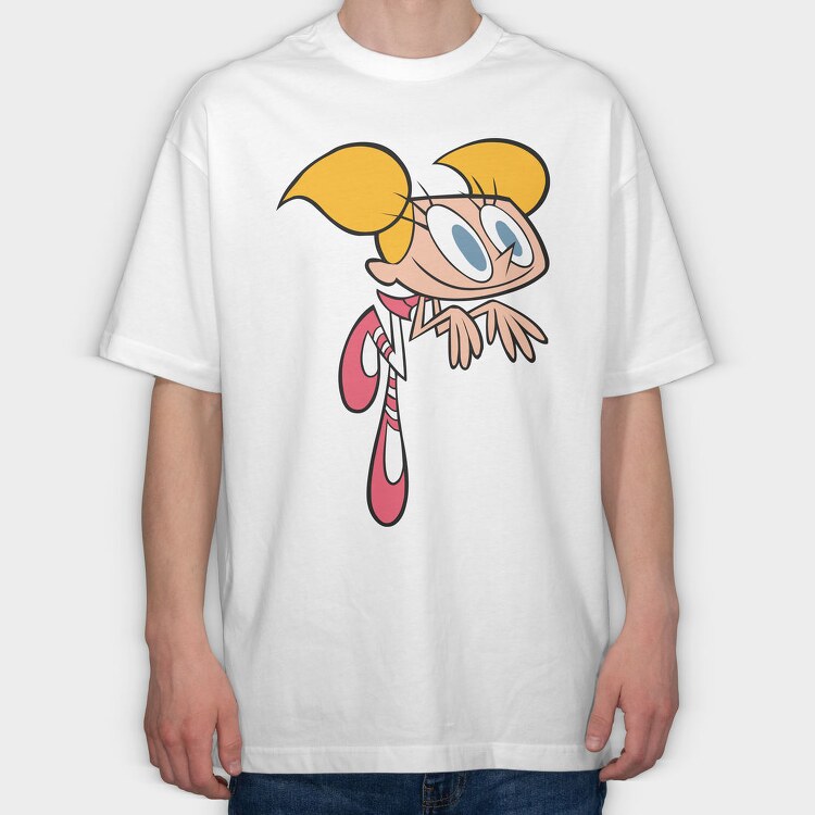Cartoon Retro Dexter Laboratory 5, Tricou Oversize Barbati (Unisex)