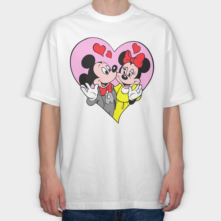 Cartoon Retro Disney 5, Tricou Oversize Barbati (Unisex)