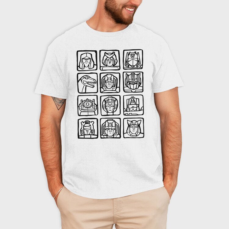Transformers Characters, Tricou Barbati (Unisex)