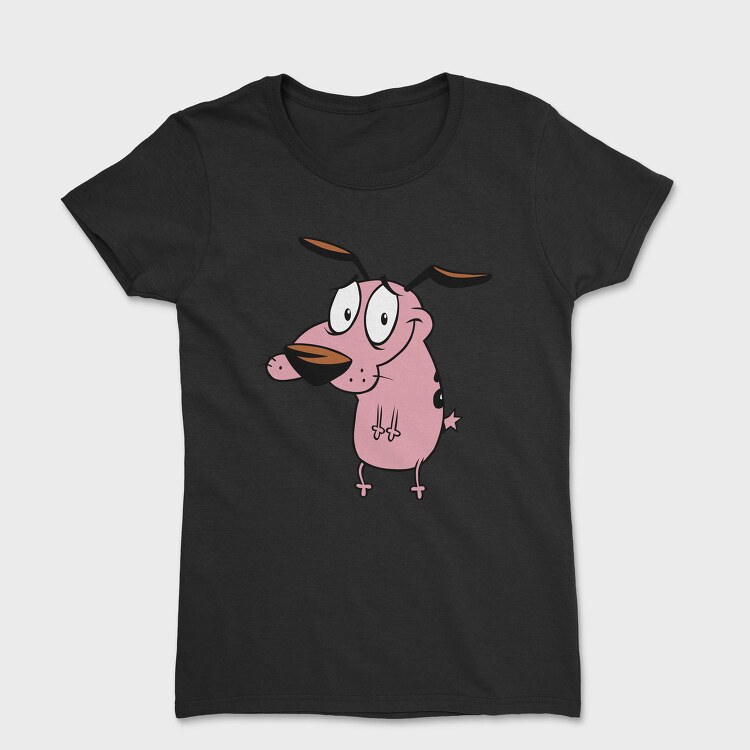 Cartoon Retro Courage the Cowardly Dog 5, Tricou Femei