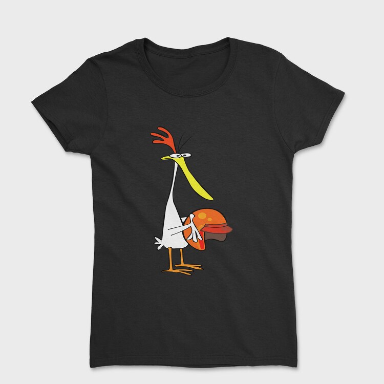 Cartoon Retro Cow and Chicken 5, Tricou Femei