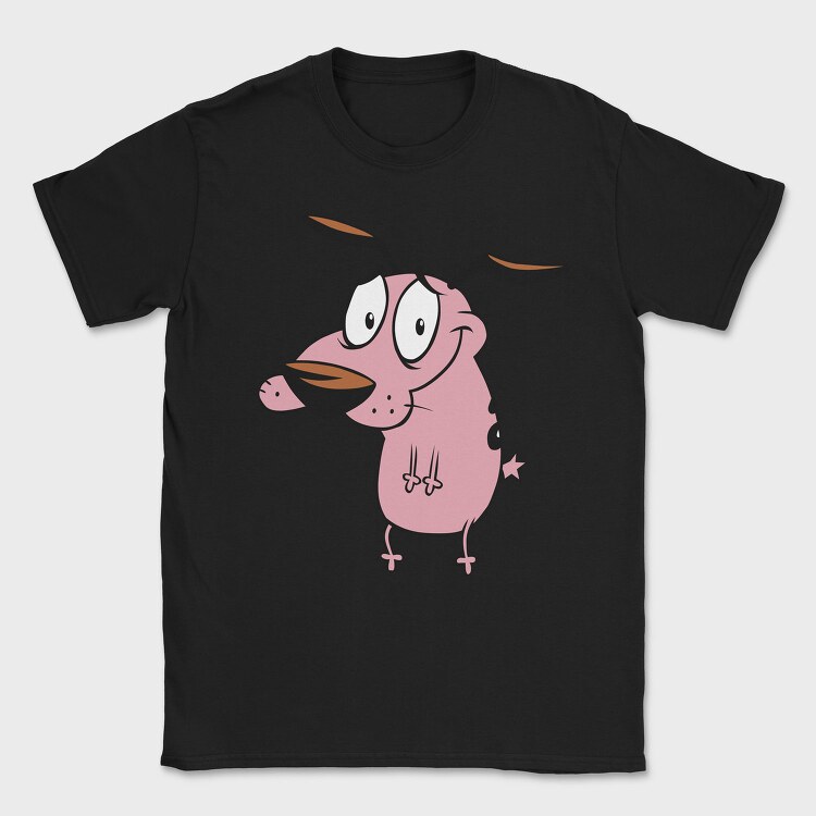 Cartoon Retro Courage the Cowardly Dog 5, Tricou Barbati (Unisex)