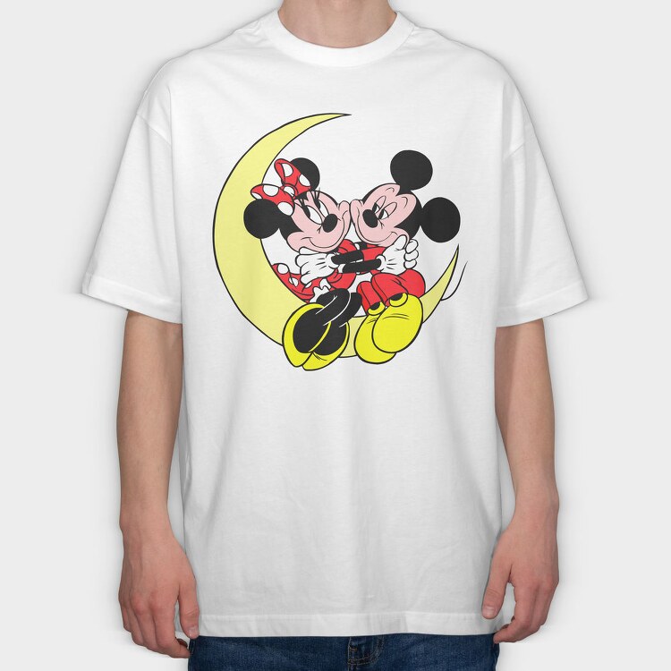 Cartoon Retro Disney 4, Tricou Oversize Barbati (Unisex)